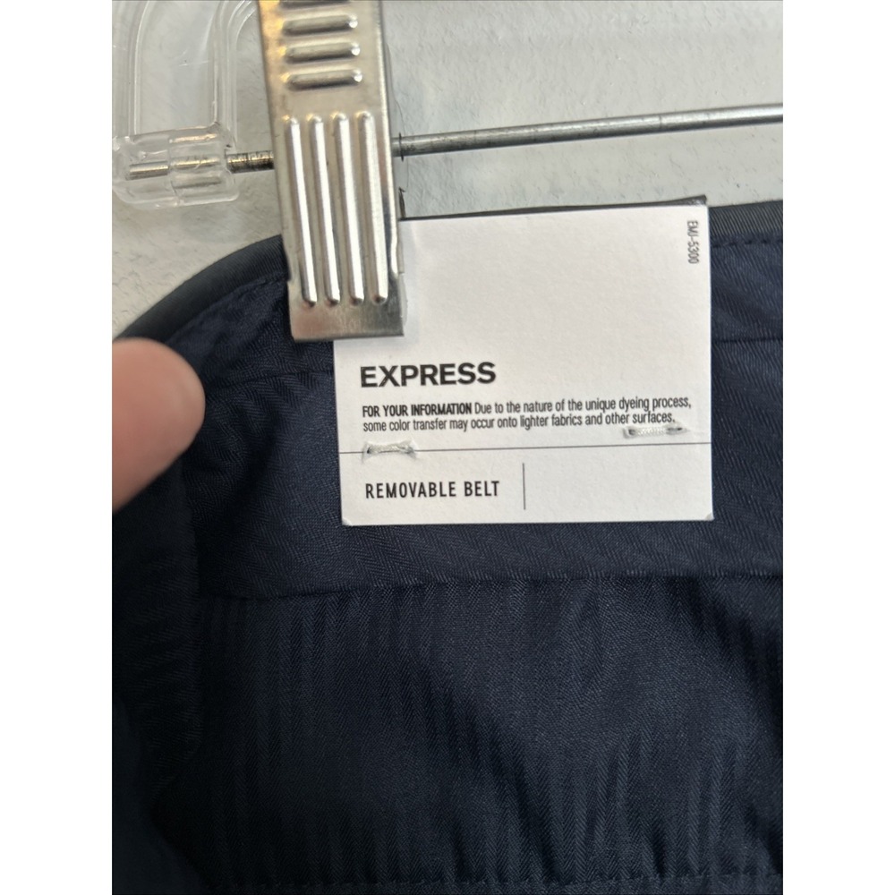 Express Mens Gray Slim Fit 4 Way Hyper Stretch Dress Pants 38x32 NWT